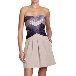 BCBGMAXAZRIA Metallic Mini Dress
